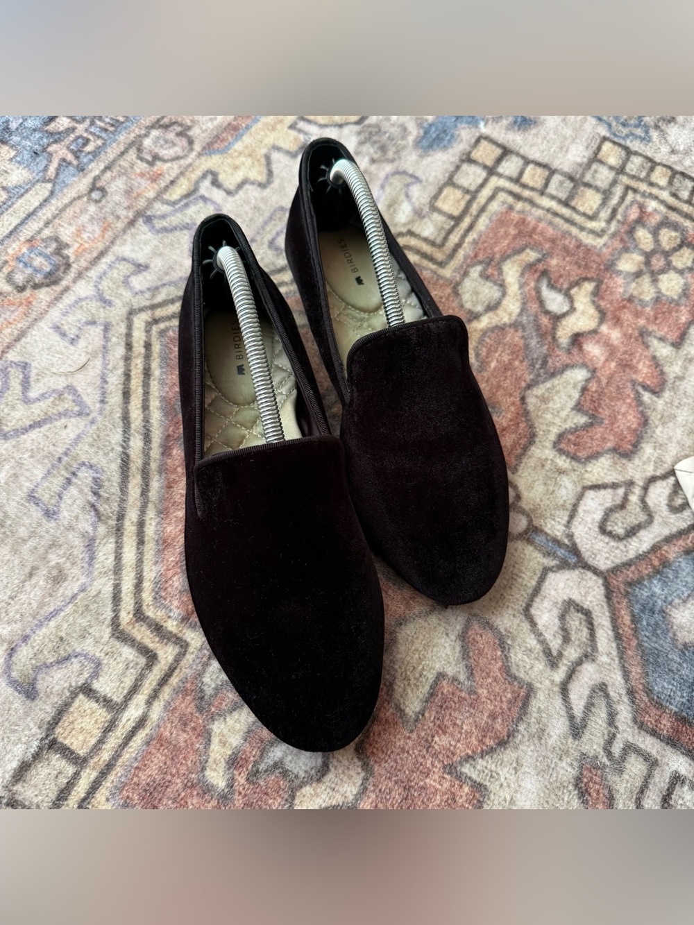 Birdies The Starling Black Velvet Loafer Flat Shoe Women’s 7